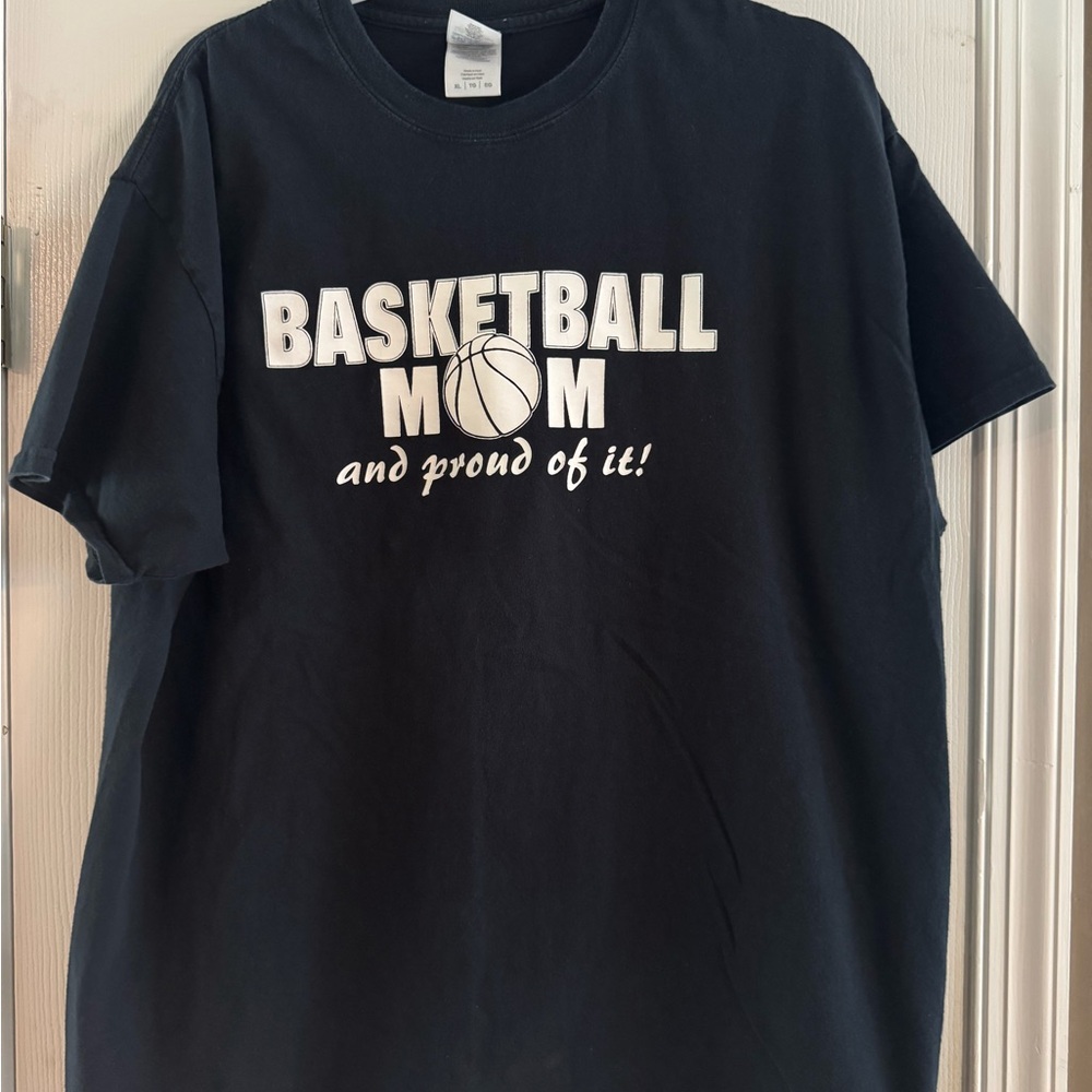 Basketball Mom Gildan Black Short Sleeve Tee